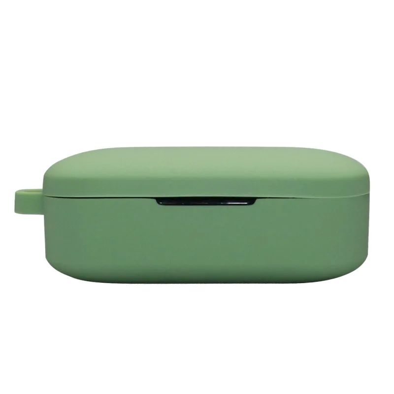 Green JINSERTA силиконовый чехол для QCY T5 Беспроводная bluetooth-гарнитура портативная Защитная крышка с пряжкой против потери для QCY T5 - Цвет: Green