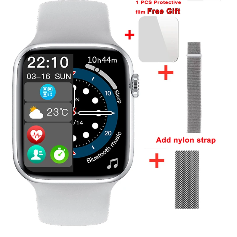 EnohpLX Original W27 Pro W17 Pro Full Screen Smart Watch 44MM Men W27 Smartwatch With Password Split IWO 16 PK DT7 plus X8 Max 