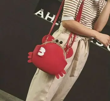

Women's Fashion Crab Shape Bag Single Shoulder Bag Messenger Bag Solid Color Fashion Leisure Trend Lovely Personality