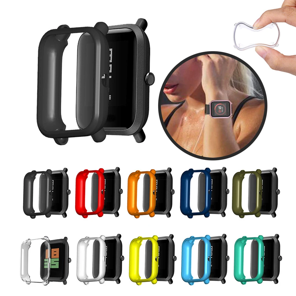 Мягкий защитный чехол из ТПУ Для Xiaomi Huami Amazfit Bip Youth/Lite | Наручные часы