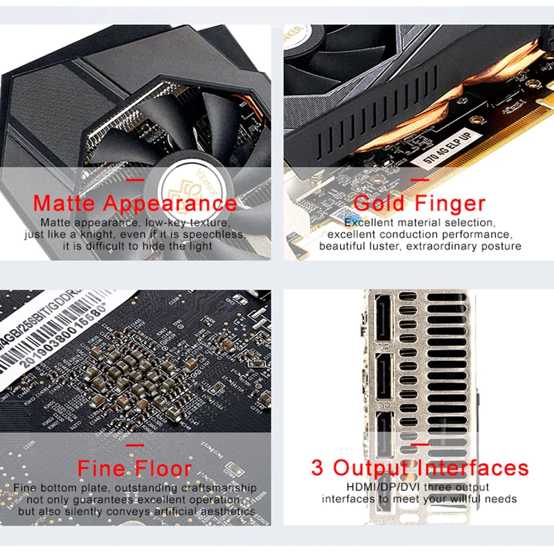  For Gaming Office Mining Mine Ether Rx 570 4g Graphics Cards 7000mhz GDDR5 256Bits Pci-express3.0 X
