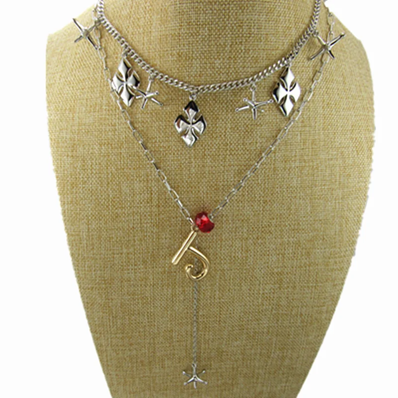 2Necklace Новинка 2019NEW Birds of Prey Косплей Гарри Квинн ожерелье Рождественский подарок для женщин - Окраска металла: 2Necklace