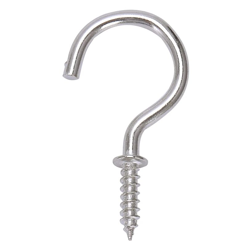 New BH01111 Chrome Plated Mug Shouldered Cup Hooks 25 Mm (1 Inch) - Pack Of 20 | Обустройство дома