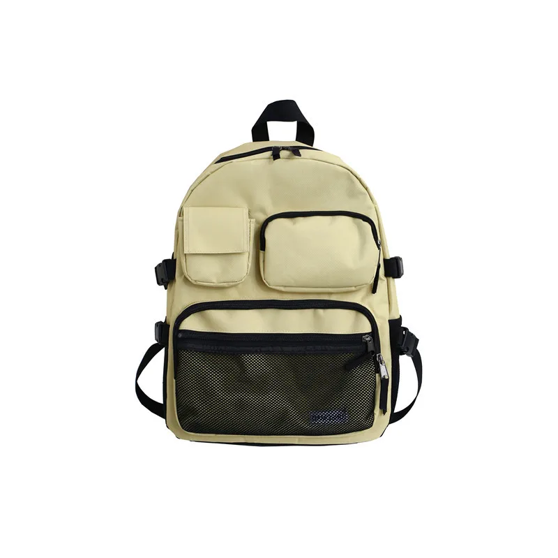 

Ougger Big Travel Bags Men School Backpacks for Teens Khaki Oxford Popular Normcore/Minimalist Large Capacity Outdoor Sports Bag