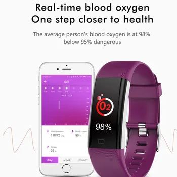 

F07Max Detachable USB Rechargeable Color Screen Digital Heart Rate Bluetooth Touch Sports Waterproof Monitoring Smart Bracelet