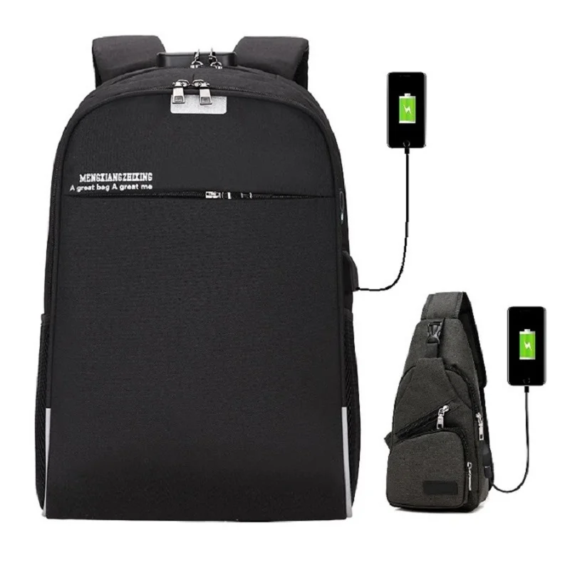 Mochila Estudiantil Antirrobo Impermeable Con Puerto Usb Mochila Estudiantil Antirrobo Impermeable Con Puerto Usb