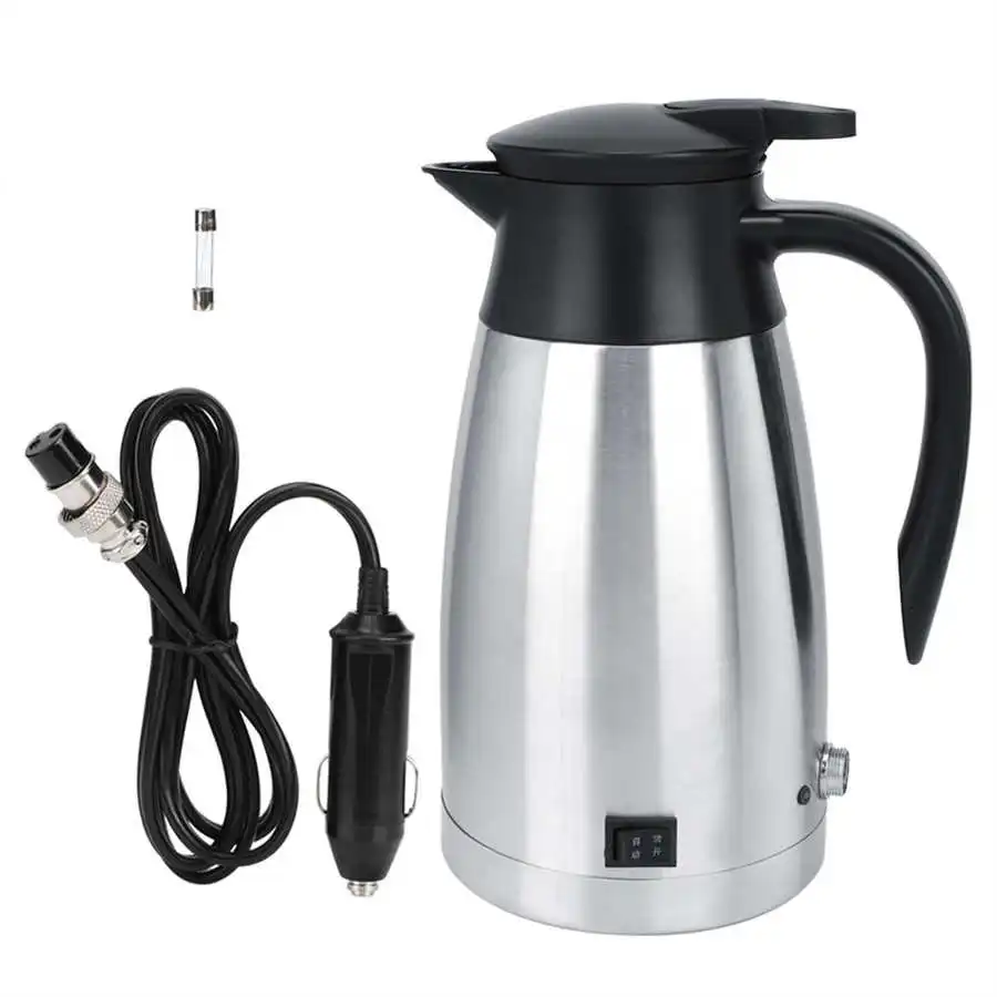 1000ml Travel Kettle Mini Electric Kettle 12V/24V Stainless Steel