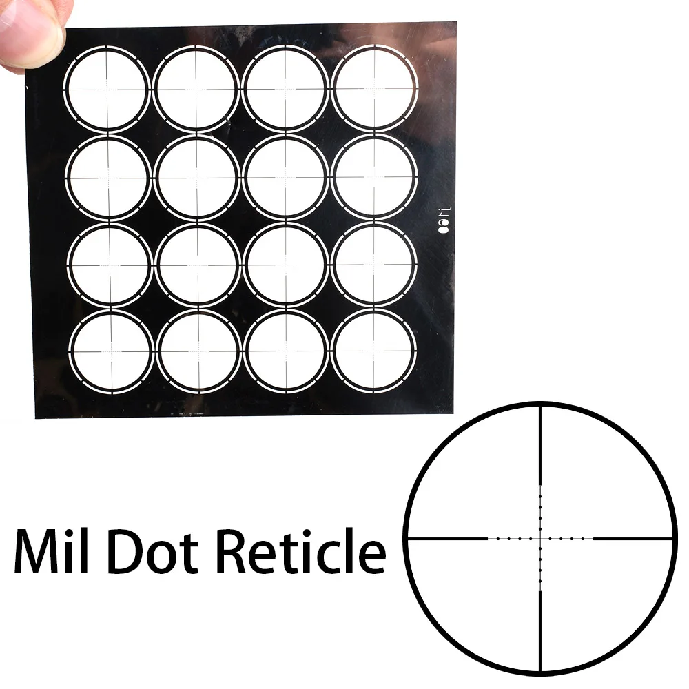 Mil Dot Reticle Тактический Оптический прицел дуплексный дальномер Mil Dot Wire сетка для Riflescope Repair tool Охотничья винтовка аксессуары дропшиппинг - Цвет: Mil Dot Reticle