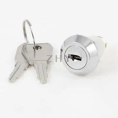 

Electric ON OFF 3 Pins 2 Positions Keylock Switch 4A/125V 2A/250V AC