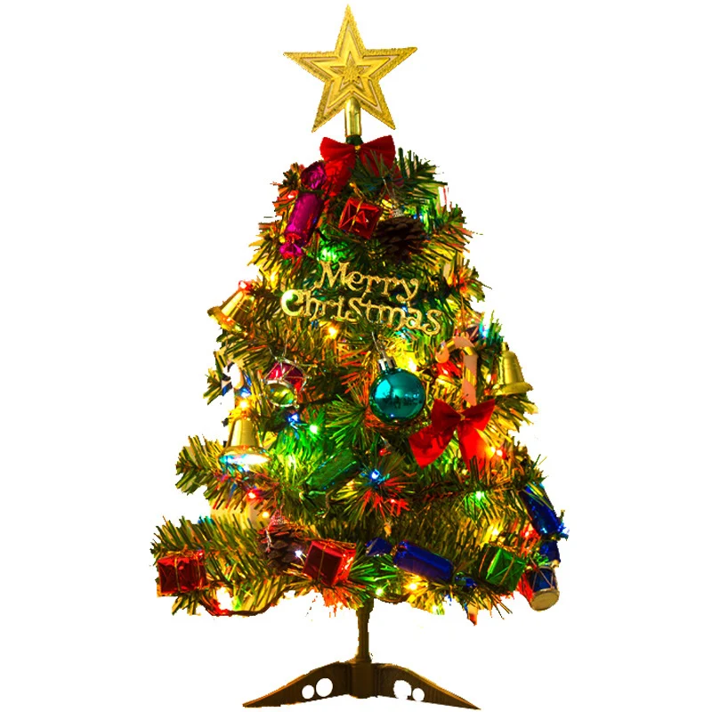 

Merry Christmas Decoration Tree Manual Assembly Star Gifts Tree Figurines Home Decoration Accessories Light Tree Ornament Gifts