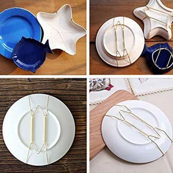 

10 Pack Plate Hangers, Wall Plate Hangers and 10 Pack Wall Hooks, Compatible Decorative Plates, Antique China, Antique Plates an