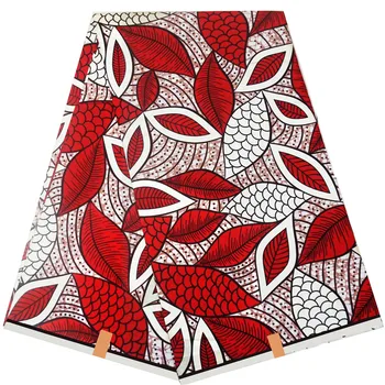 

golden African wax print fabric cotton sewing tissu Ankara high quality latest fashion materials 6 yards for women party dress