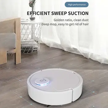 

ES300 3 in 1 Rechargeable Automatic Smart Cleaner Sweeper Suction Dust Remover