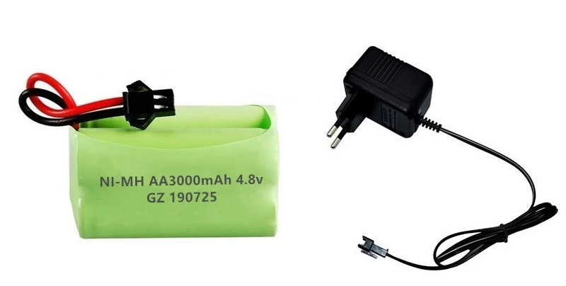 SM PLUG) 4,8 в 3000 мАч NiMH аккумулятор для радиоуправляемых игрушек автомобили танки роботы лодки пистолеты 4,8 В перезаряжаемый аккумулятор ni-mh AA аккумулятор - Цвет: Navy Blue