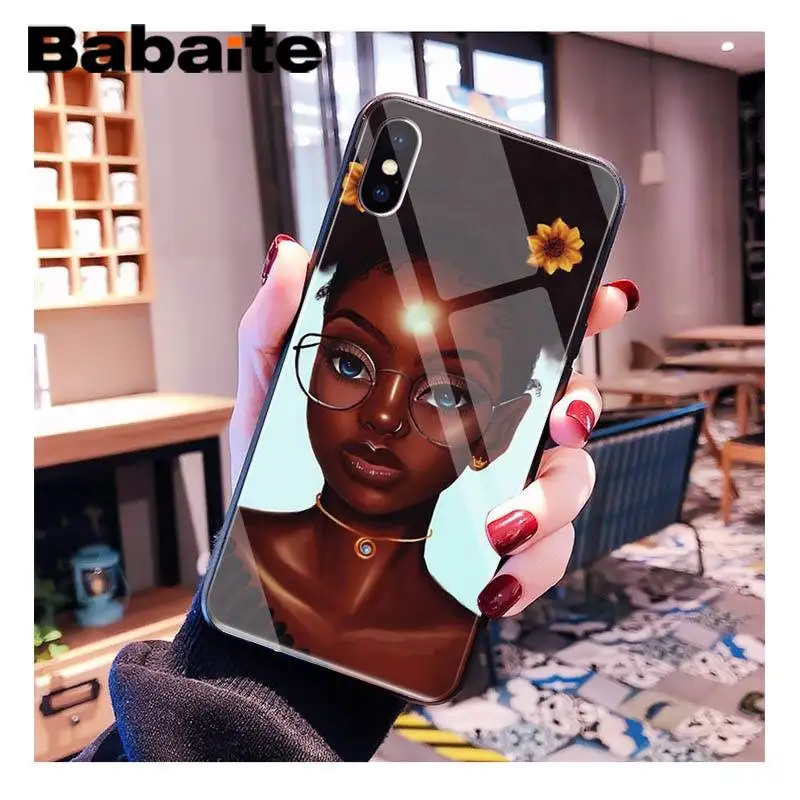 A4 Babaite Черная Королева мультфильм поппин шаблон ТПУ стекло PhoneCase для iPhone XR XS MAX X 7 8 6S Plus 11 11Pro 11Pro max Coque Shell - Цвет: A4