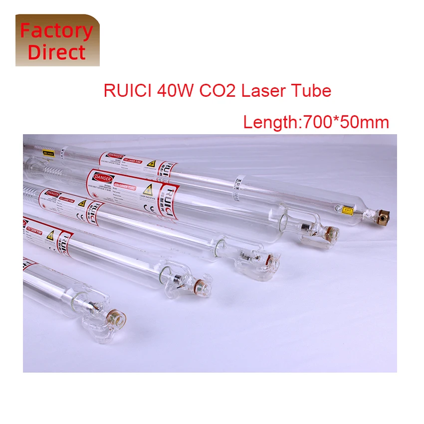 40W Co2 Laser tube Laser Equipment Parts RUICI Laser tube Length 700*50 mm for JULONG laser machine
