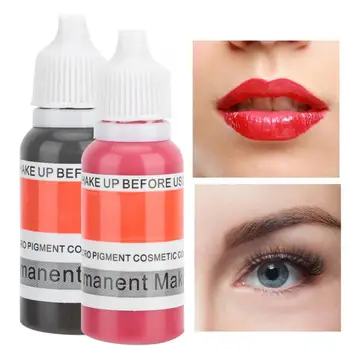 

Microblading Pigment Professional Eye Line Eyebrow Tattoo Ink Long Lasting Fast Coloring Tattoo Pigment 15ml Body Painting Tool