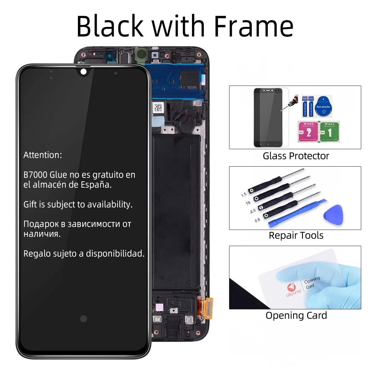 6,7 'AMOLED для samsung Galaxy A70 lcd A705 A705F SM-A705F lcd сенсорный экран дигитайзер в сборе для samsung A70 A705DS lcd - Цвет: Black With Frame