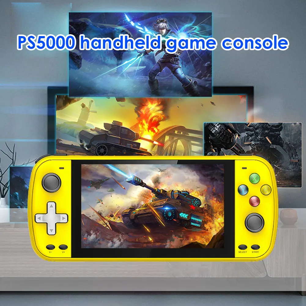 Handheld Game Console 5.1 inch IPS Screen Portable Pocket PS5000 Video