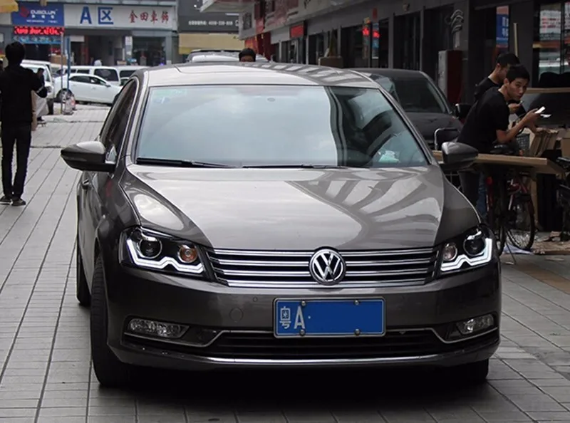 Автомобильный Стайлинг головная лампа для VW Passat B7 светодиодные фары 2012- Европейская версия Passat фары HID Биксеноновые линзы ближнего света LD 2 в