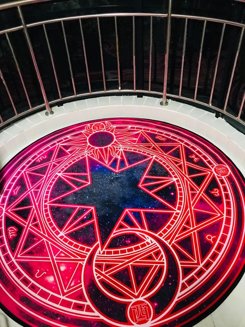 Волшебный круглый коврик Cardcaptor Sakura Dormitory, спальная камера, фотография, гардеробная, круглая подушка, коврик для мыши