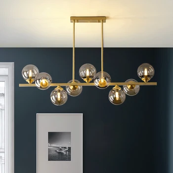 

Modern Copper Ceiling Chandelier Lighting Living Room Bedroom Chandeliers Creative Home Lighting Fixtures