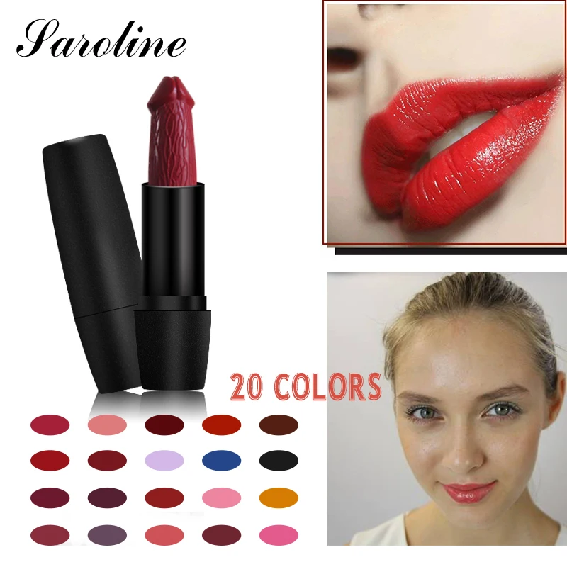 Mushroom Head Shape 20 Color Lip Makeup Lipstick Waterproof Long ...