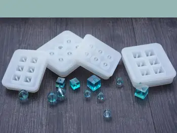

Crystal Ball Bead Mold Bracelet Geometric Triangle Mirror Craft Silicone Glue Mold Square Mold DIY For Epoxy Resin