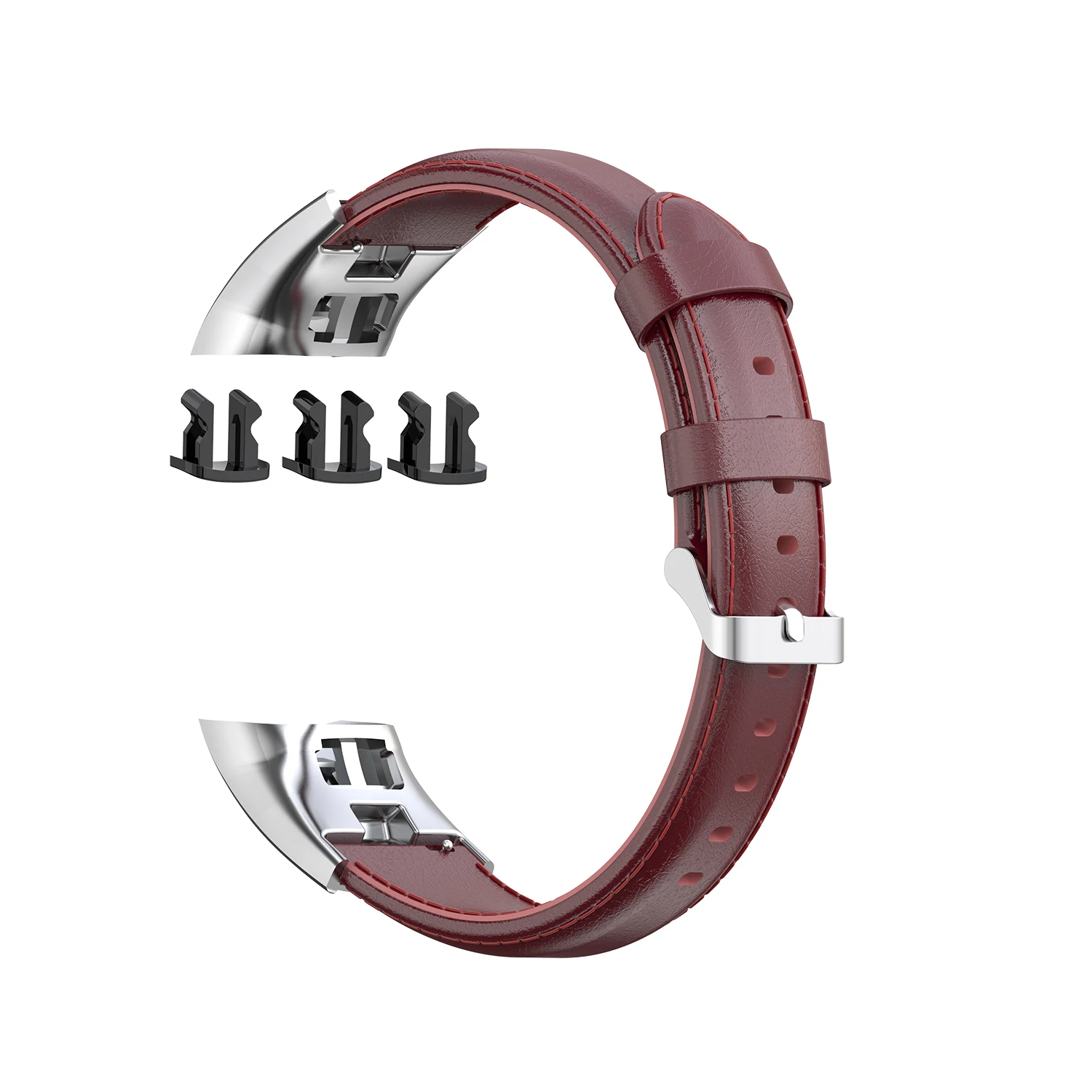 1 шт. 220 мм Для huawei браслет на память 5/4ENC ремешок CRS-B19/19 S Кожаный Браслет замена Смарт часы группа аксессуары - Цвет: dark red