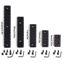 5 шт. Picatinny Rail Weaver Scope Mount Rail 4 5 7 9 13 Slot Rail Shotgun Rifle Scope Mount Base для охоты и стрельбы