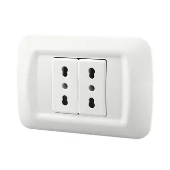 

16A Standard Decor Outlets with Wall Plates, Decorative Duplex Electrical Recept