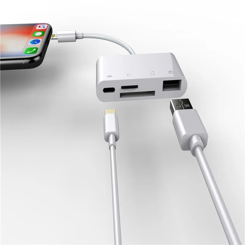 

Applicable Apple 6s78XNK108 SD Card Reader otg tf And Tablet Applicable iPhone Camera Adapter