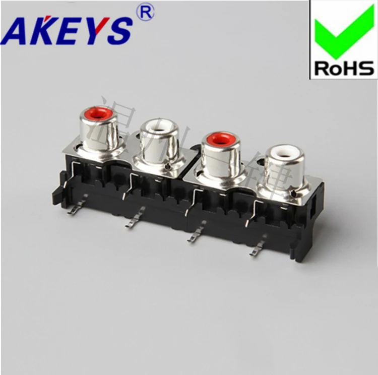 3 Pz Av4-8.4-14Pb Presa 8 Piedi Rca Sedile 4 Fori Pcb Saldato Sedile Loto