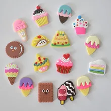 CSBL Cartoon Food Removable PVC Soft Glue Buckle Garden Hole Shoes Decorations Accessories for Crocses Shoe Charms Free Shipping
