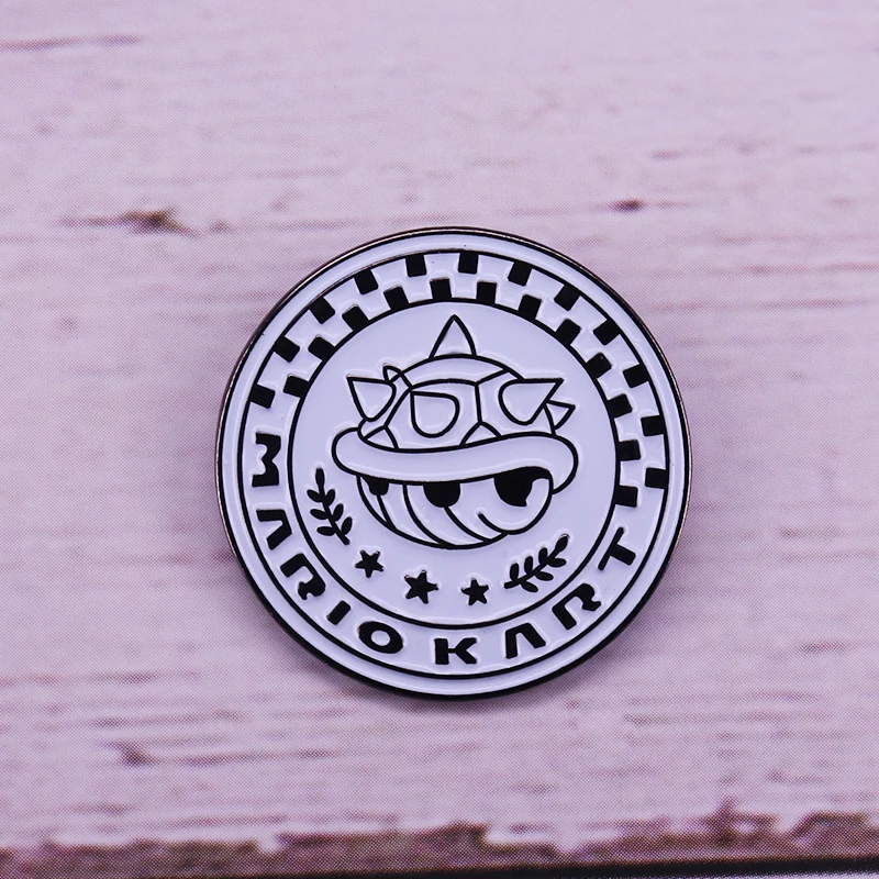 

Super mario kart enamel pin comics video game button pin