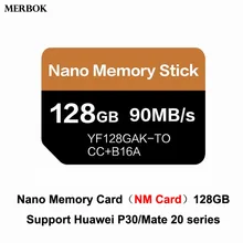 Карта памяти Nano для Huawei Mate20/P30 Pro карта 128 ГБ 90 МБ/с./с нм с USB3.1 Gen 1 Type