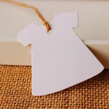 

Creative Dress Design White Blank DIY Hang tag ,Retro White Gift tag ,Paper Label Cards 500pcs/lot