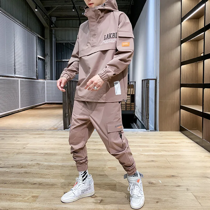 Hip Hop Military Tracksuit Men Pocket Loose Black Casual Jacket Men Long Sleeve Streetwear Mens Clothes Set Large Size B60 Hip Hop Military Tracksuit Men Pocket Loose Black Casual Jacket Men Long Sleeve Streetwear Mens Clothes Set Large Size B60
