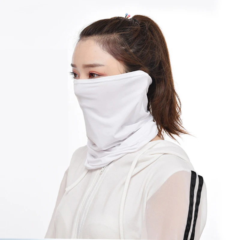 Летняя ледяная маска для лица, защита от ветра, защита от солнца, крутая полумаска, шарф для велоспорта, бега, спортивных тренировок, для мужчин и женщин