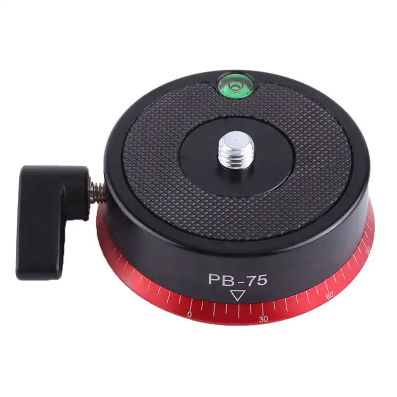 Pb-75 Alloy Panoramic Tripod Head With Bubble Level For Slr Camera Fotografia Photography Accessories