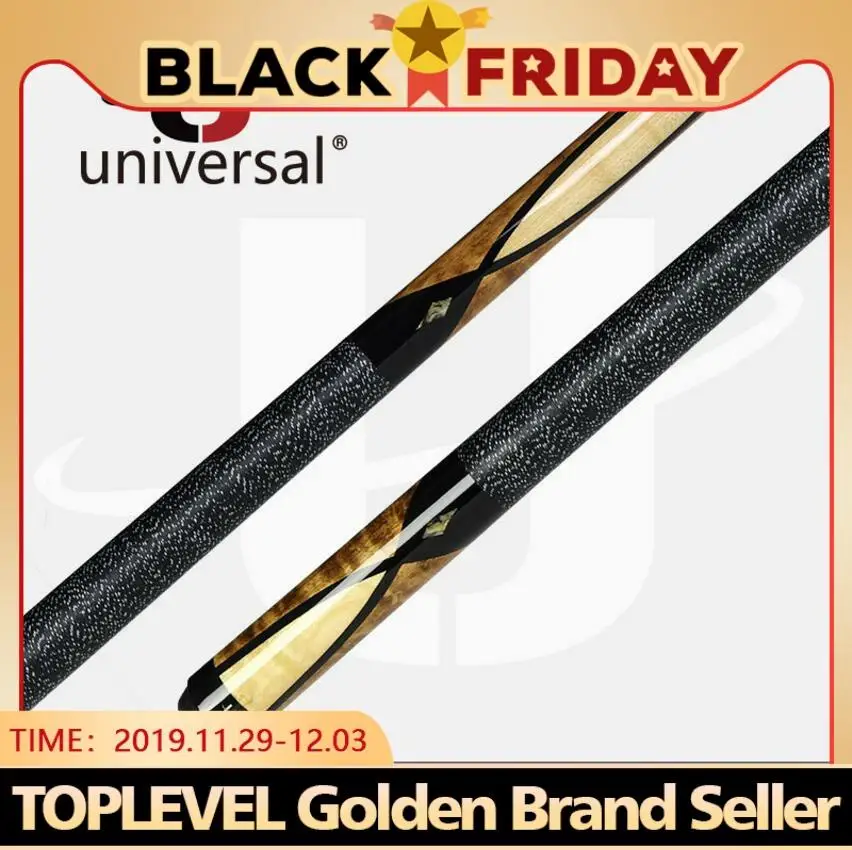 

New Universal Billiard UN115-1 Pool Cue Stick 12.75mm Tip Technology Handle Professional Handmade for Athletes China 2019
