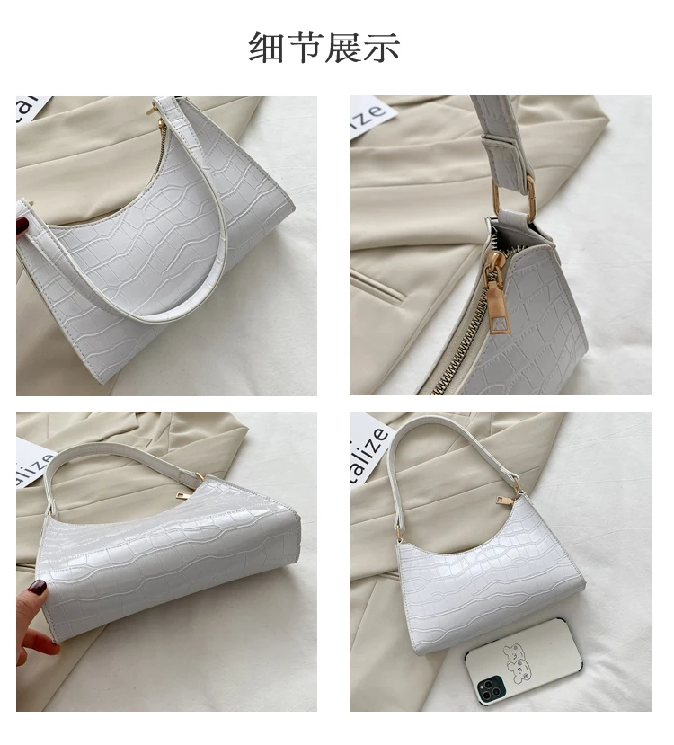 Retro Casual Women's Totes Shoulder Bag Fashion Exquisite Shopping Bag PU Leather Chain Handbags for Women 2021 Free Shipping
