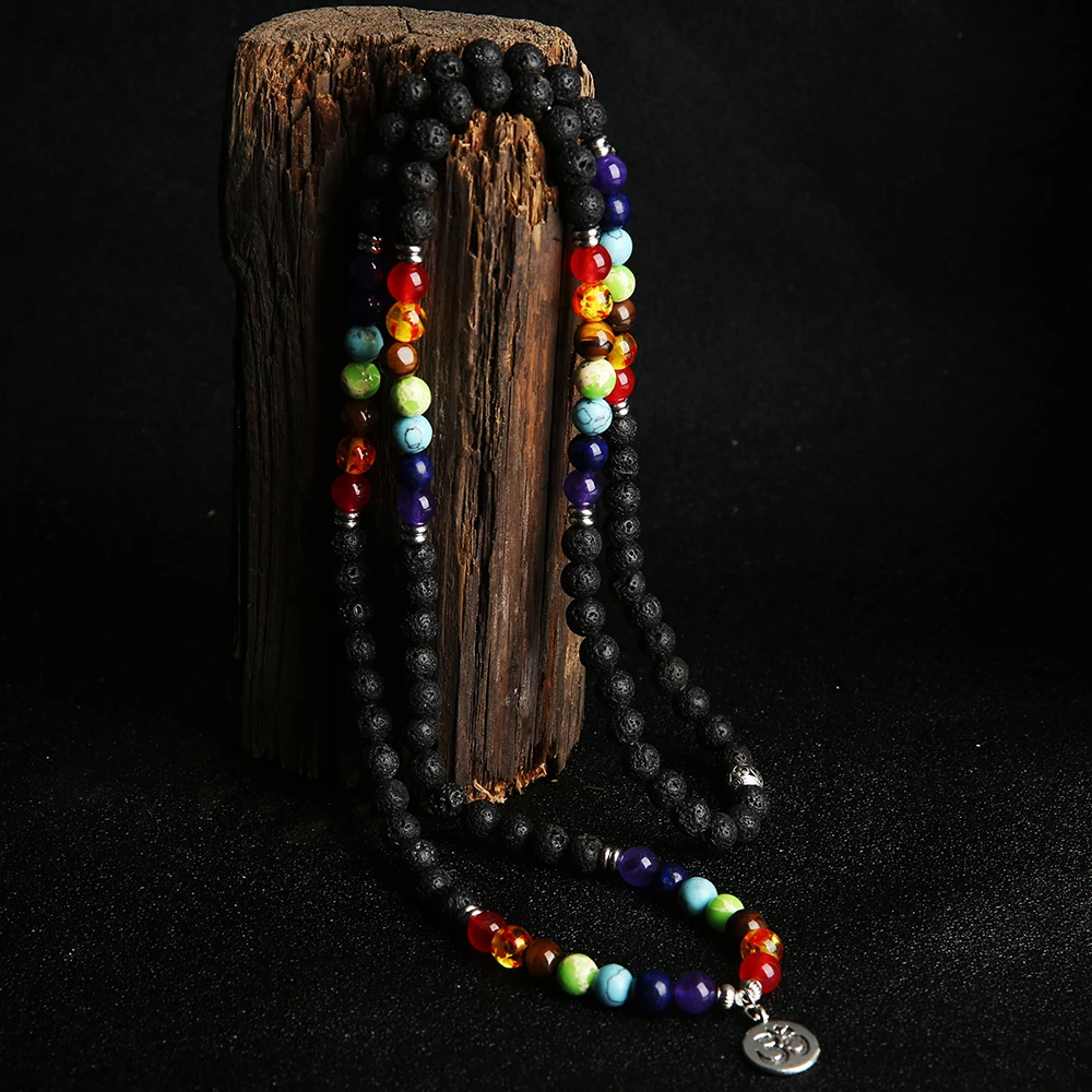 SHINUS BOHO mala бисер Йога браслет натуральный камень 8 мм бисерный декларирующий браслет женский ручной работы paryer Браслет Bijoux