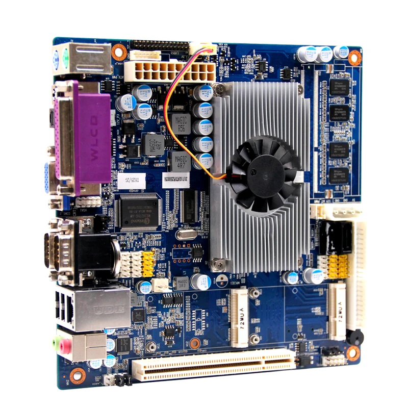 

Cheap mini itx Atom N455 motherboards onboard 2G ddr3 2*COM ICH8 chipset 2*SATA 8* USB2.0 1* Mini SATA 1* LPT mini pc mainboard