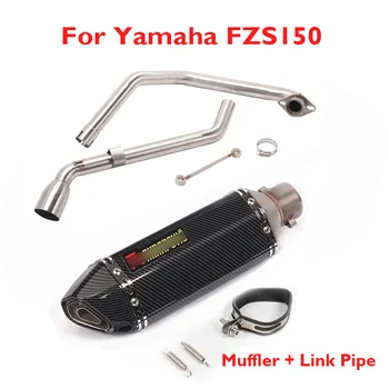 

Slip on FZS150 Motorcycle Exhaust System Tip Muffler Escape Silencer Tip Connect Link Pipe for Yamaha FZS150 FZS 150