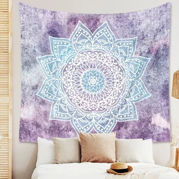 

India Mandala Tapestry Bohemia Psychedelic Wall Hanging Blanket Dorm Headboard Background Hippie Boho Home Decor Wall Tapestries