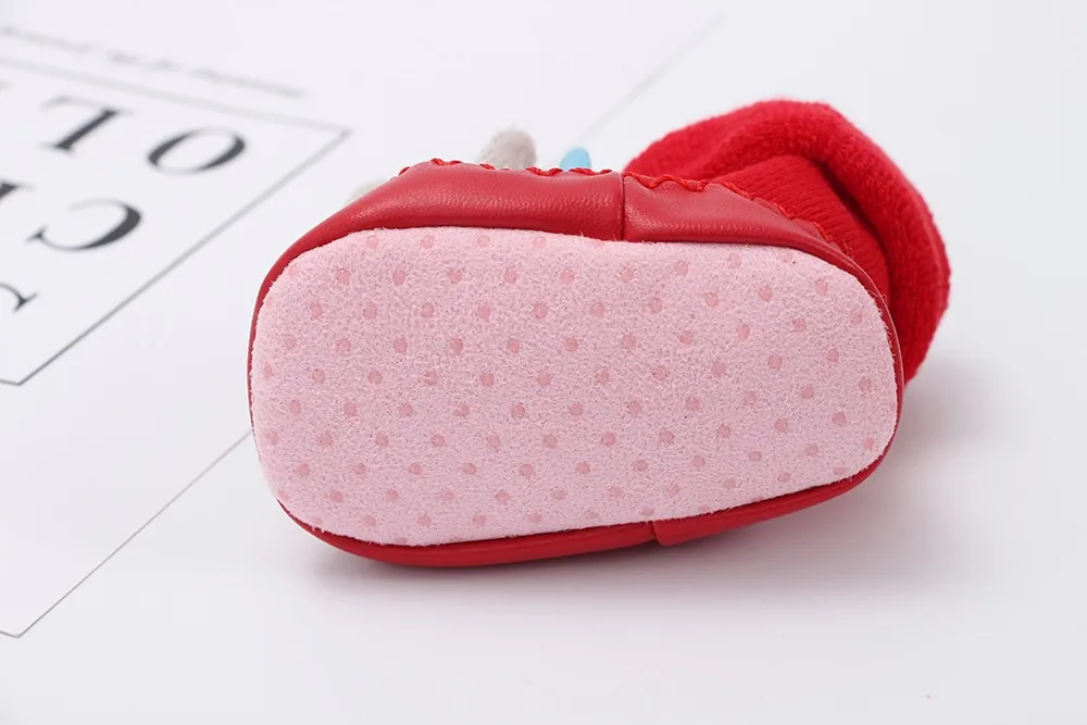 Christmas baby socks newborn baby girls boys kids winter socks toddler warm soft cartoon anti-slip socks baby boot socks