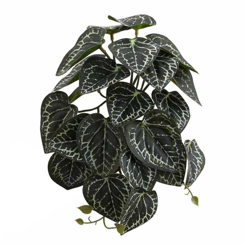 Realistic Tropical Terrarium Plants with Diverse Leaf Styles