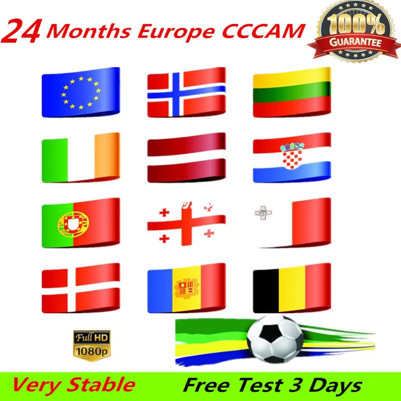 HD 2 года CCCAM 7 линий Cline сервер счет для спутникового приемника Испания Великобритания Германия французский Италия POLSAT MOVISTAR ES Испания
