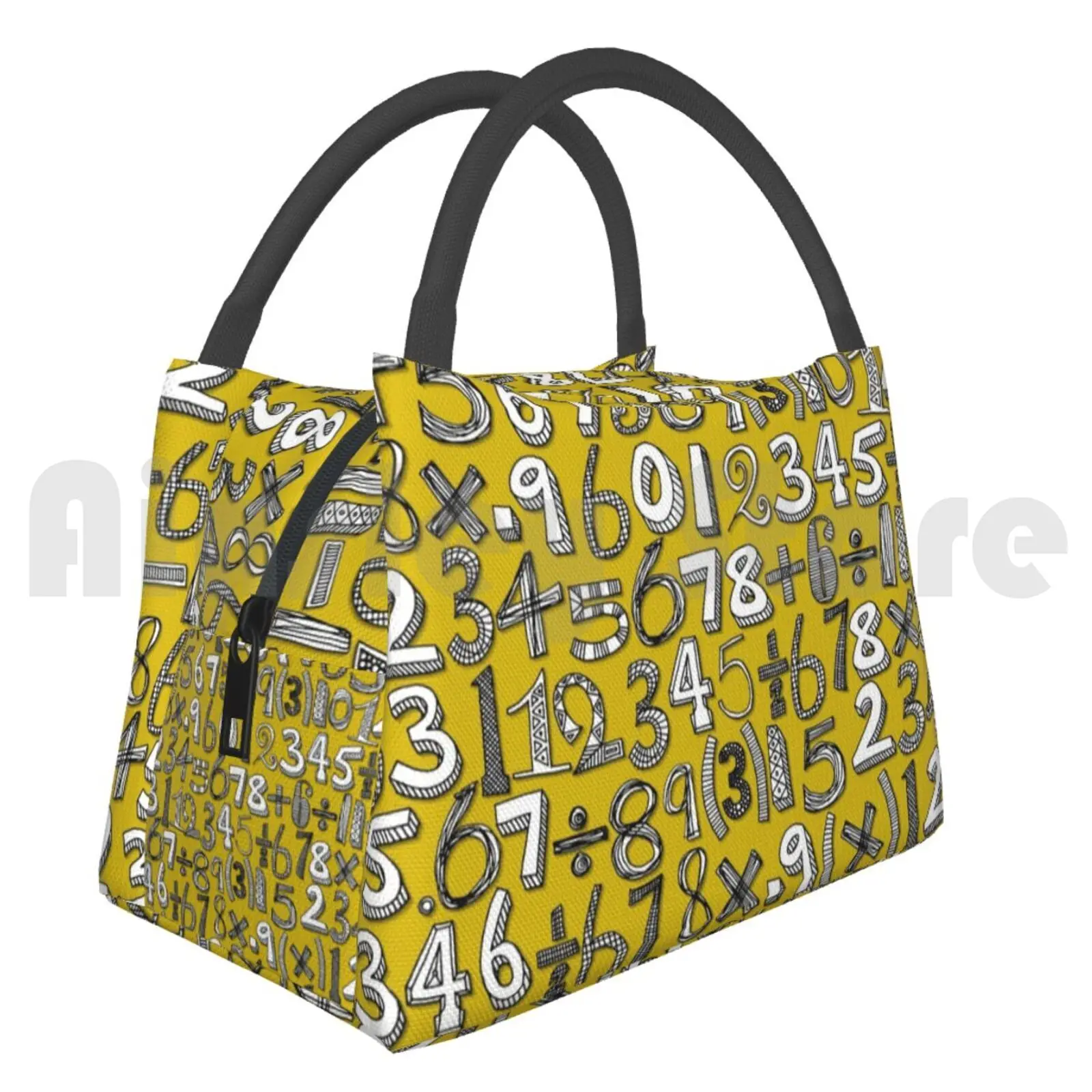 

Portable Insulation Bag Math Doodle Yellow Math Mathematics Number Sums Algebra School College Learn Kids